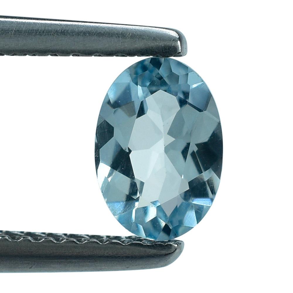 AQUAMARINE CUT OVAL (A+) 7X5MM 0.59 Cts.