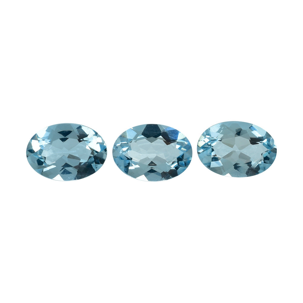 AQUAMARINE CUT OVAL (A+) 7X5MM 0.59 Cts.