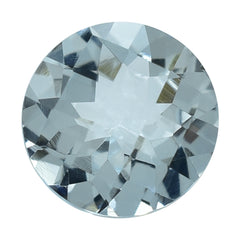 AQUAMARINE CHECKER CUT ROUND (B/HI) 7MM 1.13 Cts.