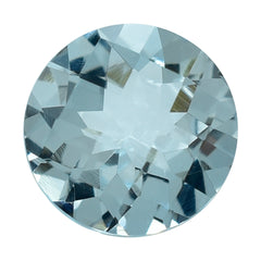 AQUAMARINE CHECKER CUT ROUND (B/HI) 7MM 1.13 Cts.