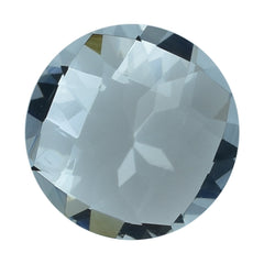 AQUAMARINE CHECKER CUT ROUND (B/HI) 7MM 1.13 Cts.