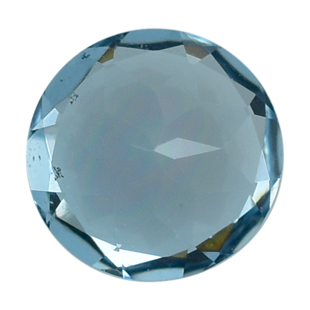AQUAMARINE CHECKER CUT ROUND (A+++) 4.50MM 0.30 Cts.