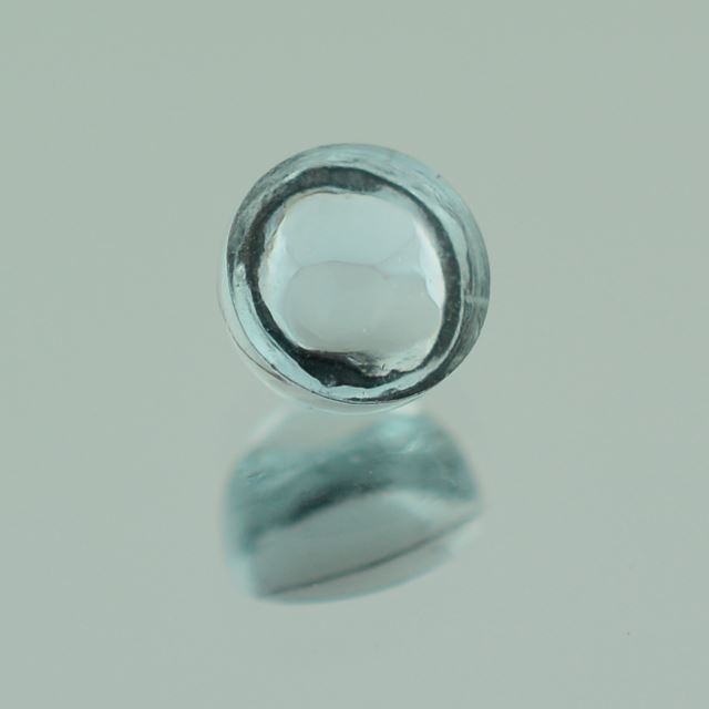 AQUAMARINE ROUND CAB 5MM (TRANSPARENT) (A/SI) 0.55 Cts.