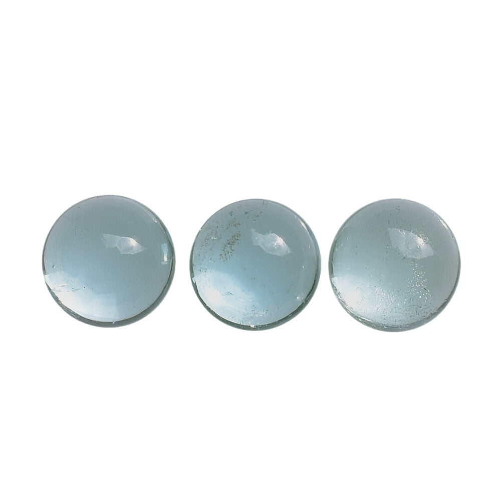 AQUAMARINE ROUND CAB 5MM (TRANSPARENT) (A/SI) 0.55 Cts.
