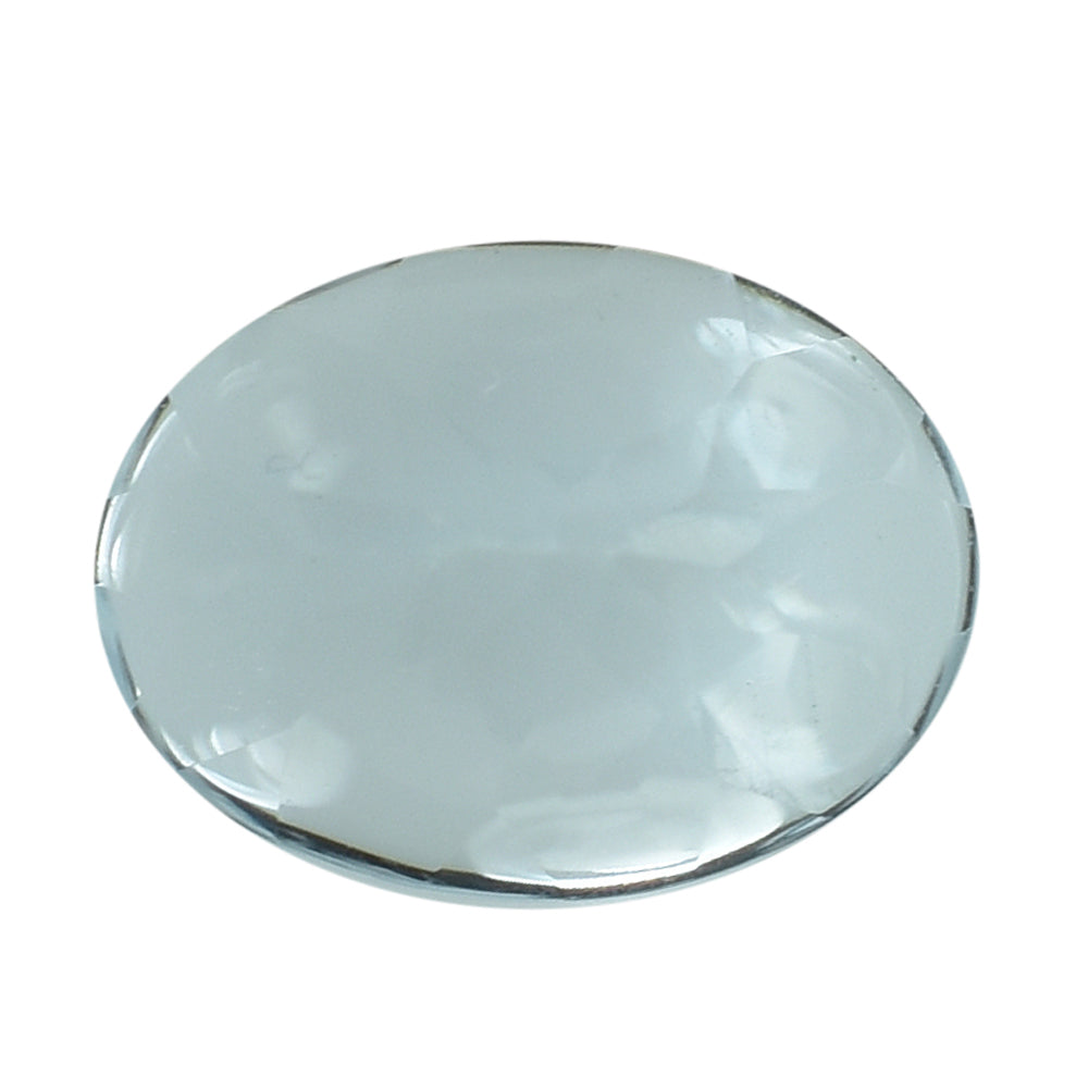 AQUAMARINE BUFFTOP OVAL 7X5-8X6MM 0.76 Cts.