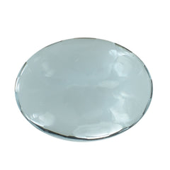 AQUAMARINE BUFFTOP OVAL 7X5-8X6MM 0.76 Cts.