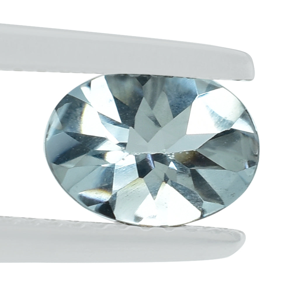 AQUAMARINE BUFFTOP OVAL 7X5-8X6MM 0.76 Cts.