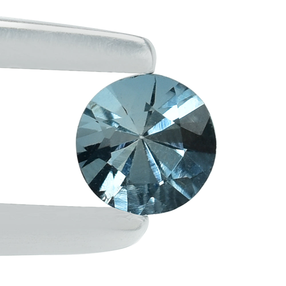 AQUAMARINE DIAMOND CUT ROUND 4MM 0.22 Cts.