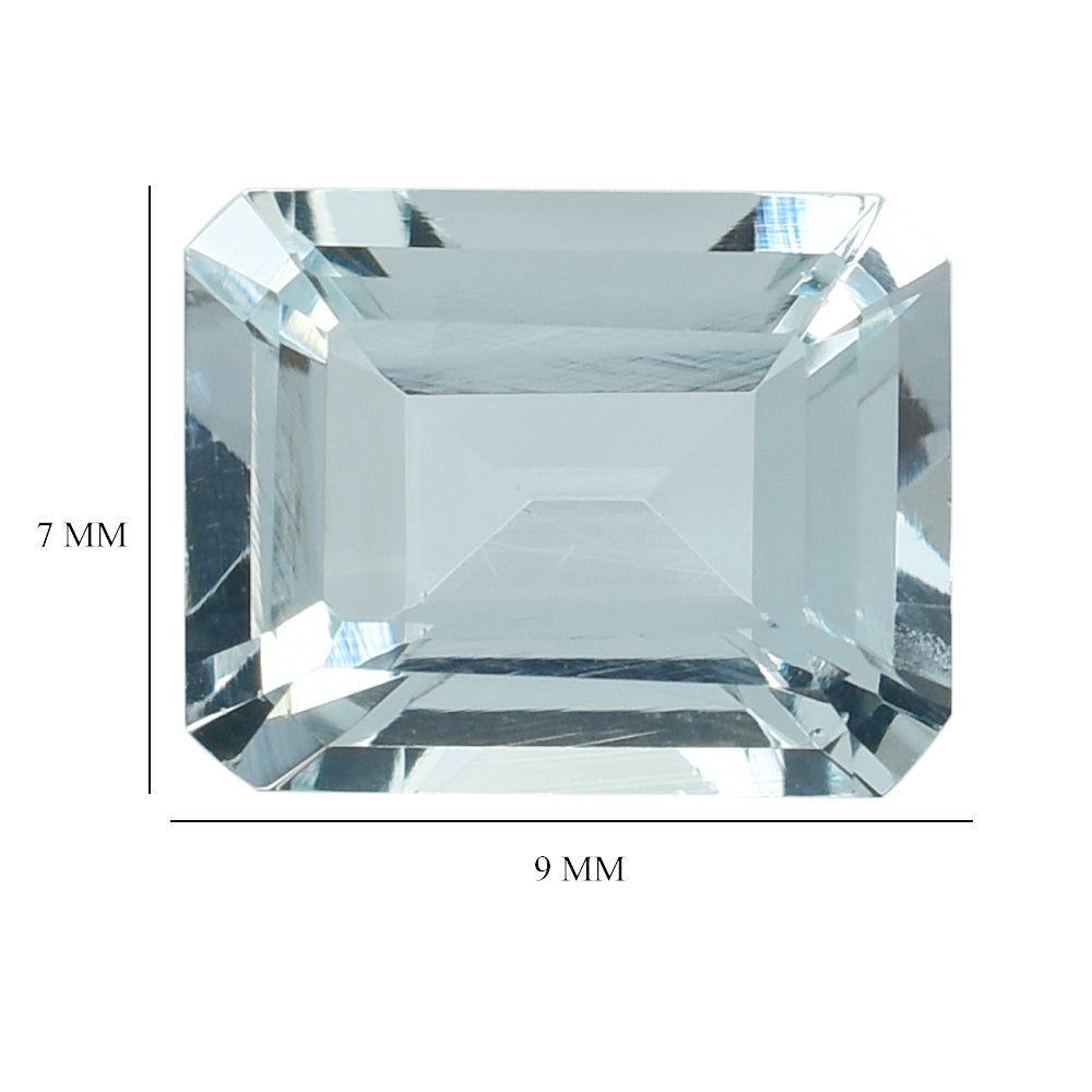 AQUAMARINE CUT OCTAGON 9X7MM 2.35 Cts.