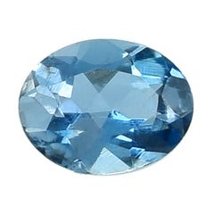 AQUAMARINE CUT OVAL 4X3MM 0.13 Cts.