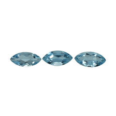 AQUAMARINE CUT MARQUISE 5X2.50MM 0.12 Cts.