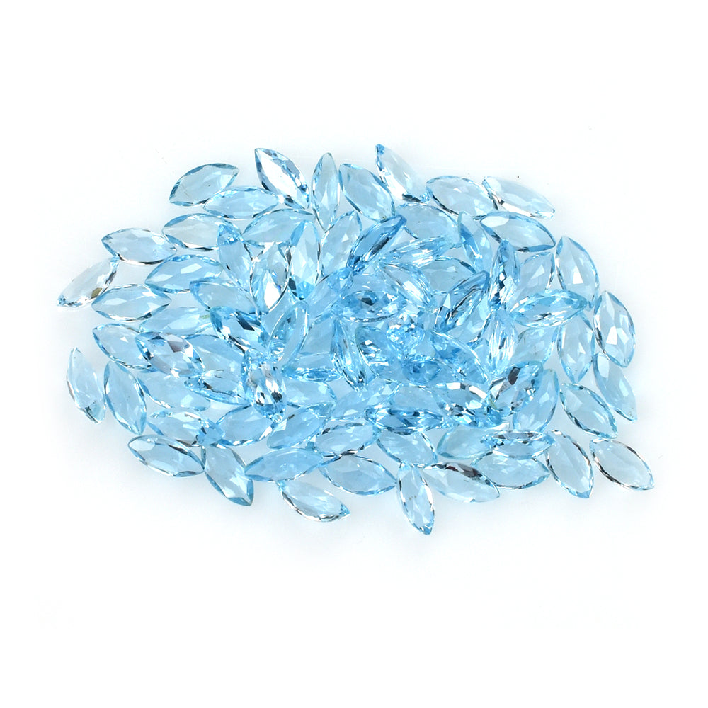 AQUAMARINE CUT MARQUISE 5X2.50MM 0.12 Cts.