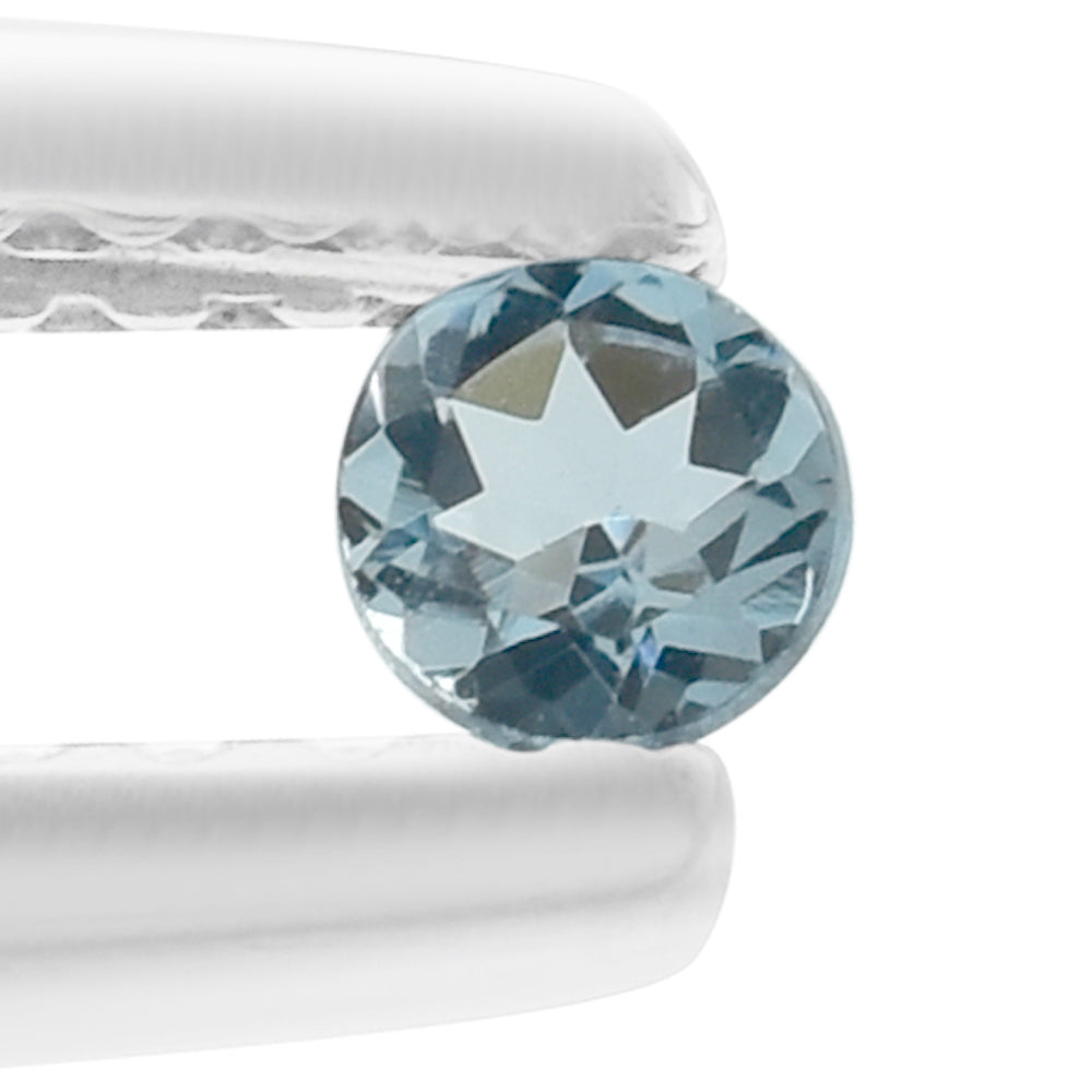 AQUAMARINE CUT ROUND (A+++) 2.70MM 0.07 Cts.