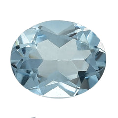 AQUAMARINE CUT OVAL (A+) 5X4MM 0.29 Cts.
