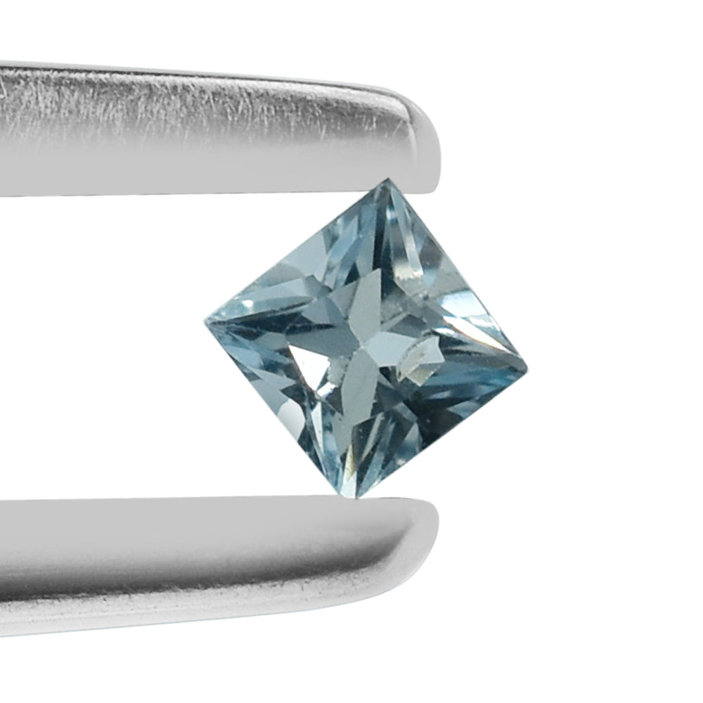 AQUAMARINE PRINCESS CUT SQUARE (A++) 2.50MMM 0.08 Cts.