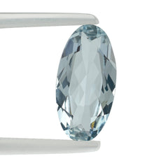 AQUAMARINE CUT OVAL 12X6MM 1.35 Cts.