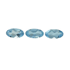 AQUAMARINE CUT OVAL 4X2MM 0.08 Cts.