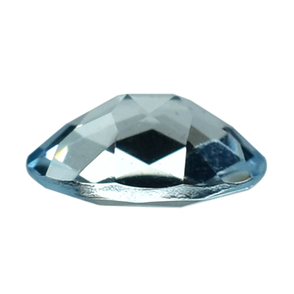 AQUAMARINE CHECKER CUT OVAL 7X5MM 0.65 Cts.