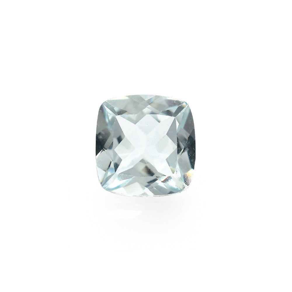 AQUAMARINE CUT CUSHION (B) (CLEAN) 6.00X6.00 MM 0.9 Cts.