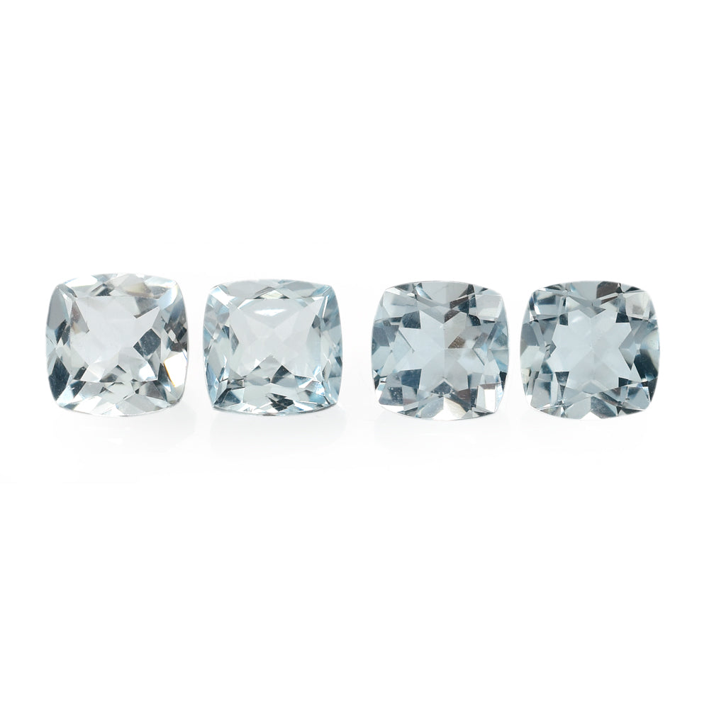 AQUAMARINE CUT CUSHION (B) (CLEAN) 6.00X6.00 MM 0.9 Cts.
