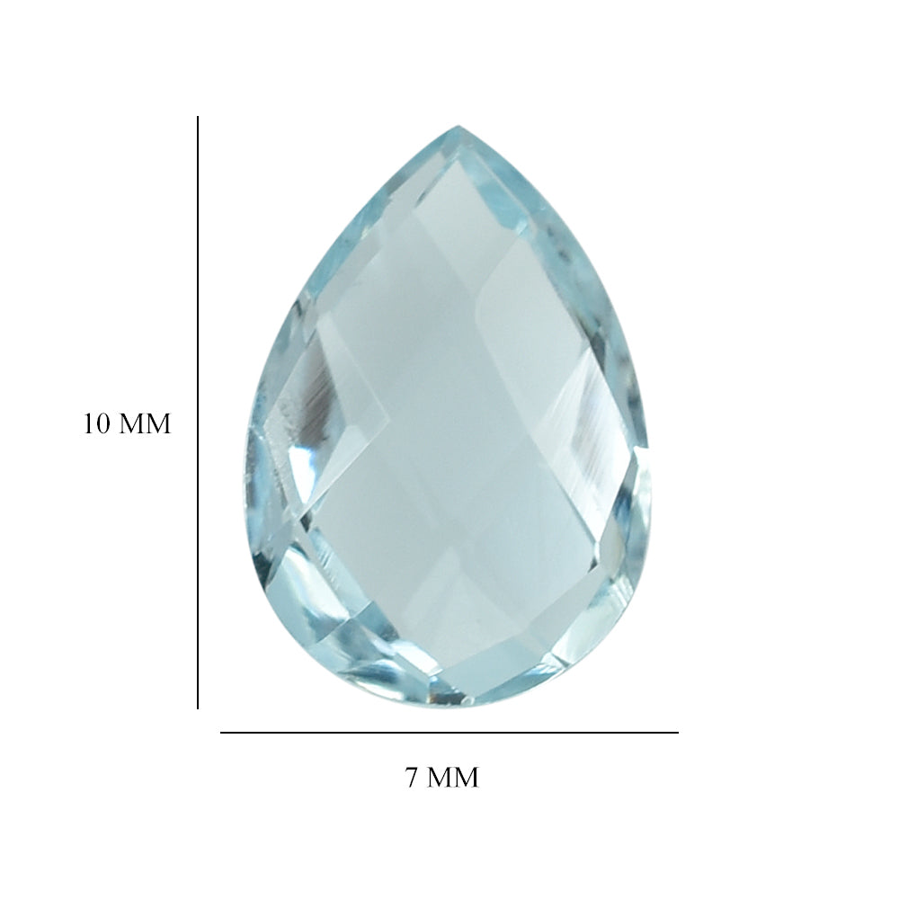 AQUAMARINE BRIOLETTE PEAR 10X7MM 1.68 Cts.