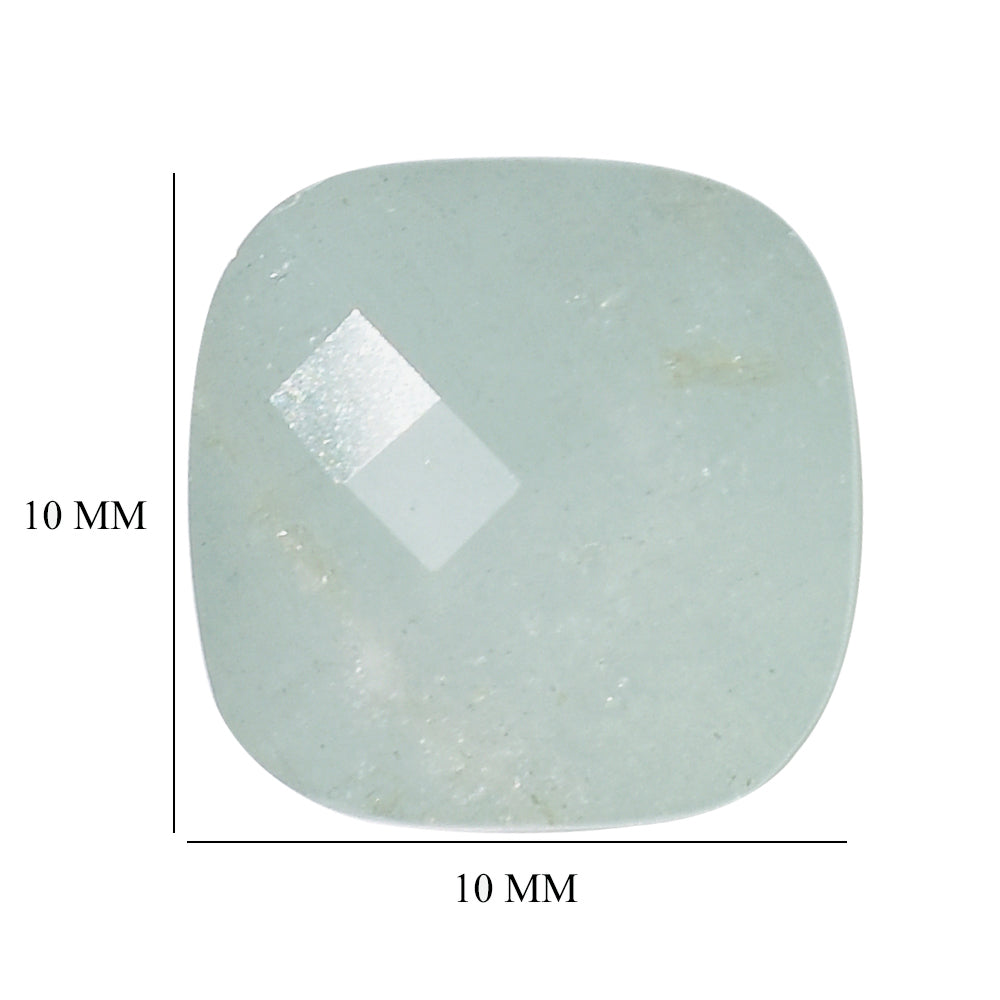 MILKY AQUAMARINE BOTTLE CORK 10MM 8.93 Cts.