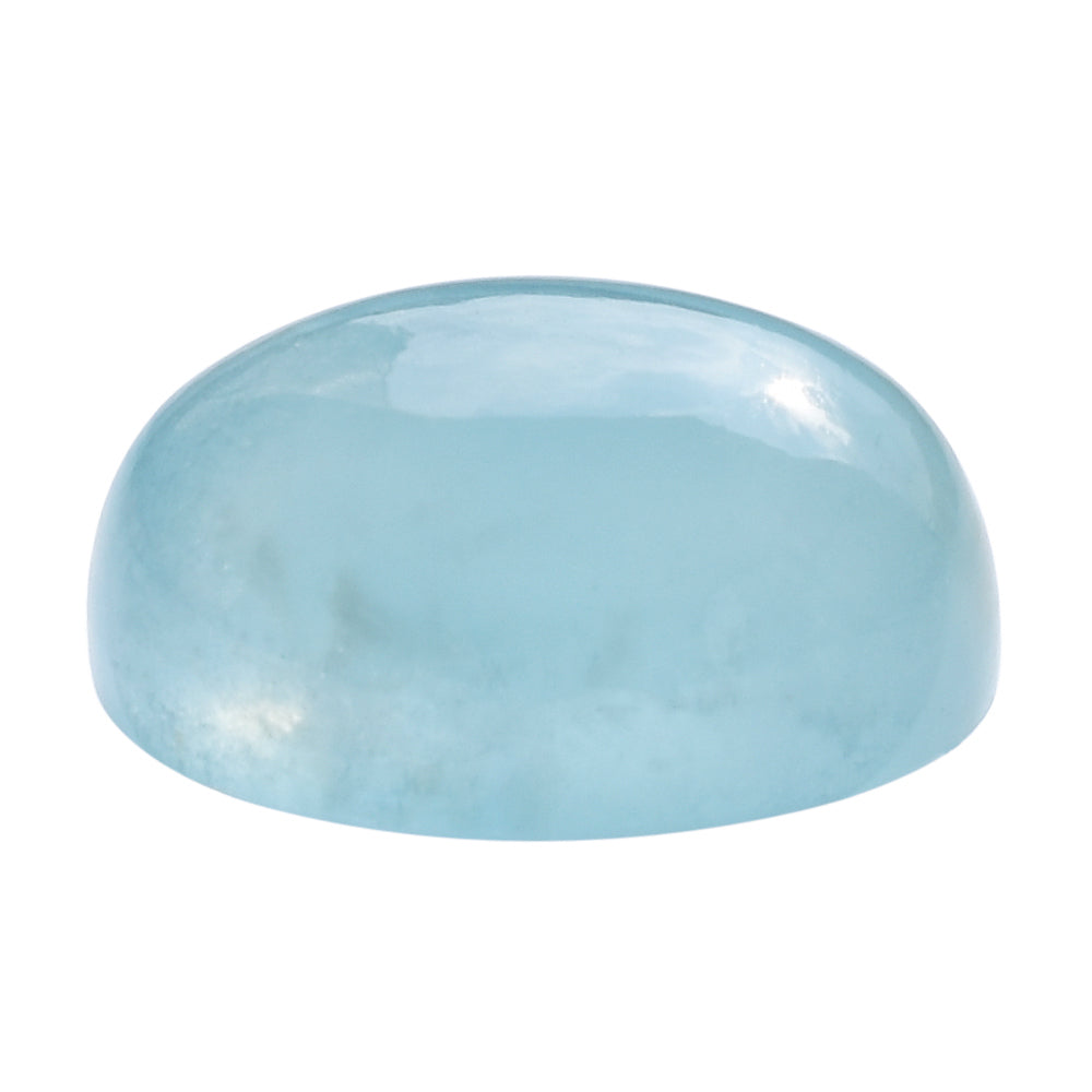 MILKY AQUAMARINE OVAL CAB 14X10MM 6.31 Cts.