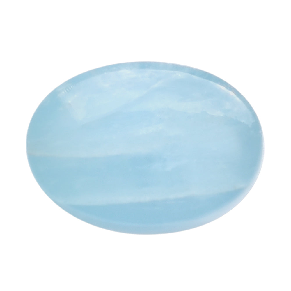 MILKY AQUAMARINE OVAL CAB 14X10MM 6.31 Cts.