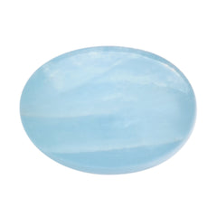 MILKY AQUAMARINE OVAL CAB 14X10MM 6.31 Cts.
