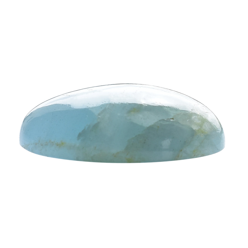 MILKY AQUAMARINE OVAL CAB 26X18MM 30.00 Cts.