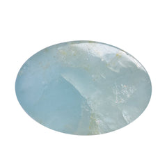 MILKY AQUAMARINE OVAL CAB 26X18MM 30.00 Cts.