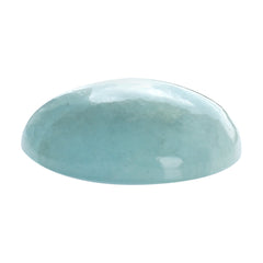 MILKY AQUAMARINE OVAL CAB 14X10MM 5.45 Cts.