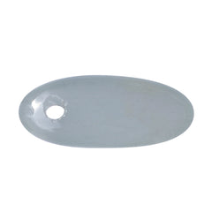 MILKY AQUAMARINE LENTIL OVAL (FULL DRILL) 10X4.50MM 0.94 Cts.