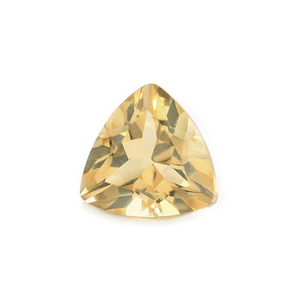 AQUAMARINE YELLOW CUT (DARK/CLEAN) TRILLION 6.00X6.00 MM 0.85 Cts.