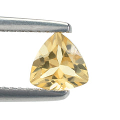 AQUAMARINE YELLOW CUT (DARK/CLEAN) TRILLION 6.00X6.00 MM 0.85 Cts.