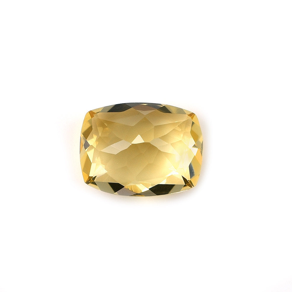 AQUAMARINE YELLOW CUT (DARK/CLEAN) CUSHION 8.00X6.00 MM 1.40 Cts.