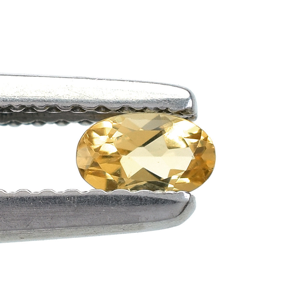 AQUAMARINE YELLOW CUT (DARK/CLEAN) OVAL 5.00X3.00 MM 0.21 Cts.