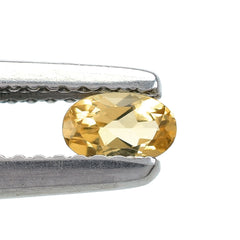 AQUAMARINE YELLOW CUT (DARK/CLEAN) OVAL 5.00X3.00 MM 0.21 Cts.