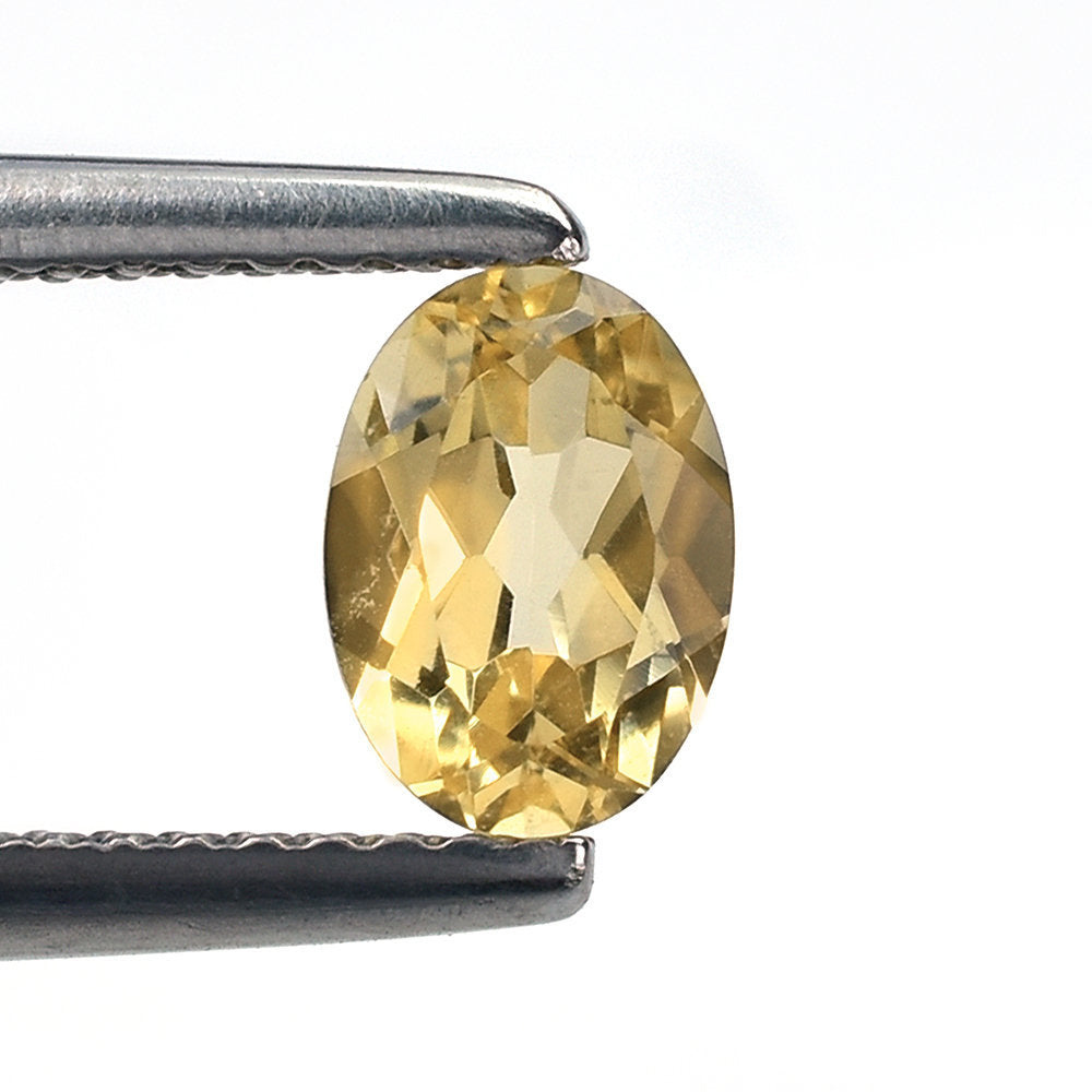 AQUAMARINE YELLOW CUT (DARK/SI) OVAL 7.00X5.00 MM 0.69 Cts.