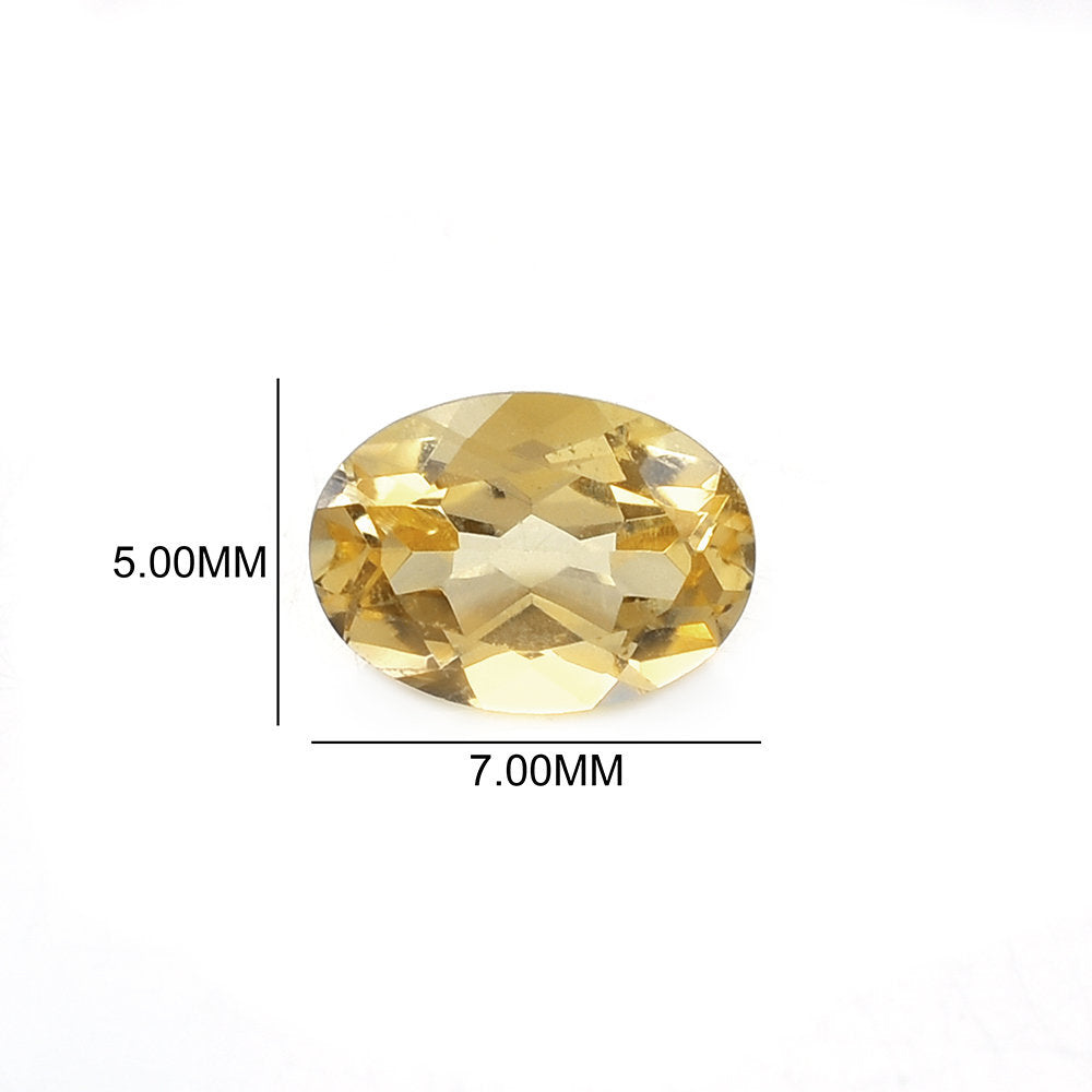 AQUAMARINE YELLOW CUT (DARK/SI) OVAL 7.00X5.00 MM 0.69 Cts.
