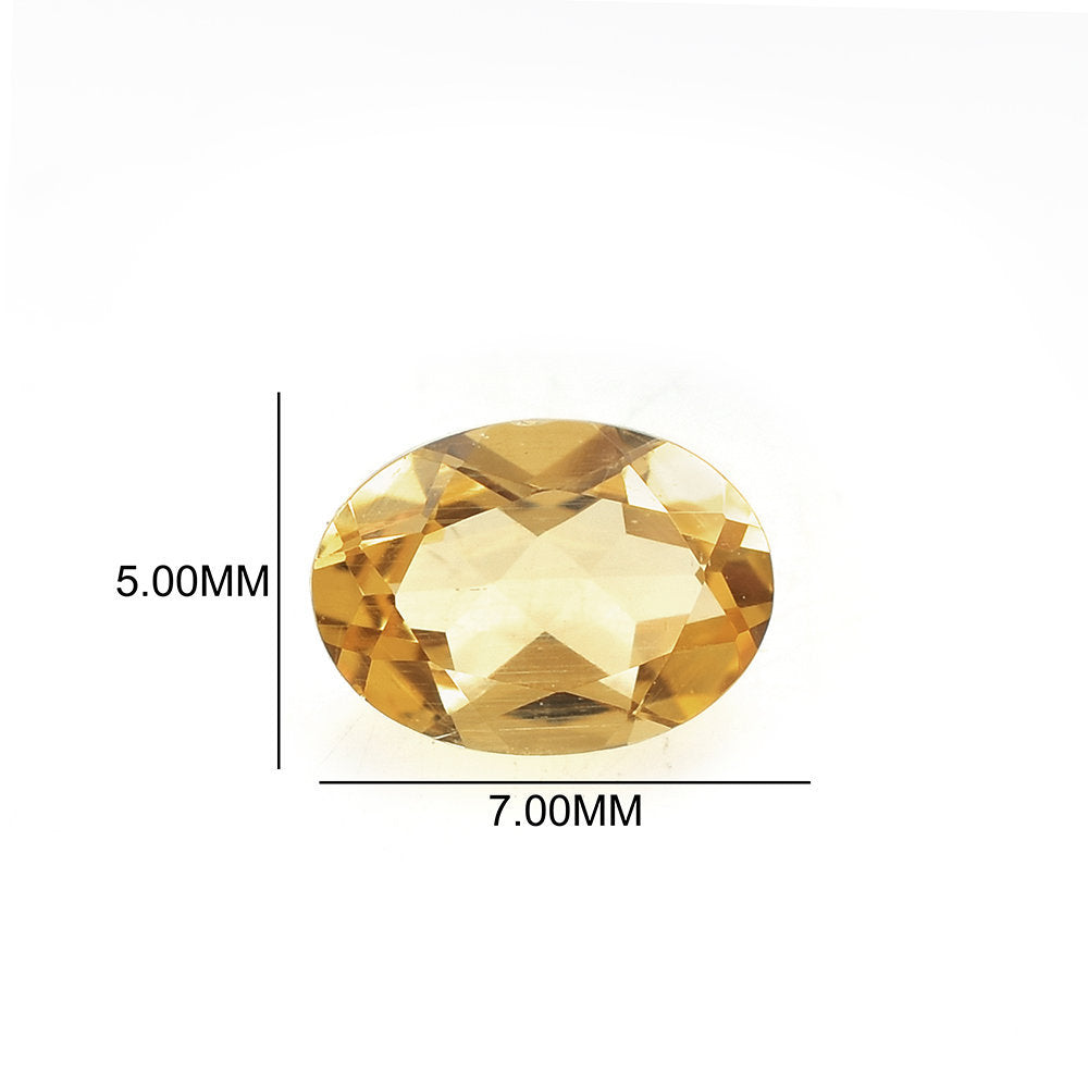 AQUAMARINE YELLOW CUT (DARK/CLEAN) OVAL 7.00X5.00 MM 0.69 Cts.