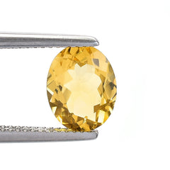 AQUAMARINE YELLOW CUT (DARK/CLEAN) OVAL 10.00X8.00 MM 2.48 Cts.