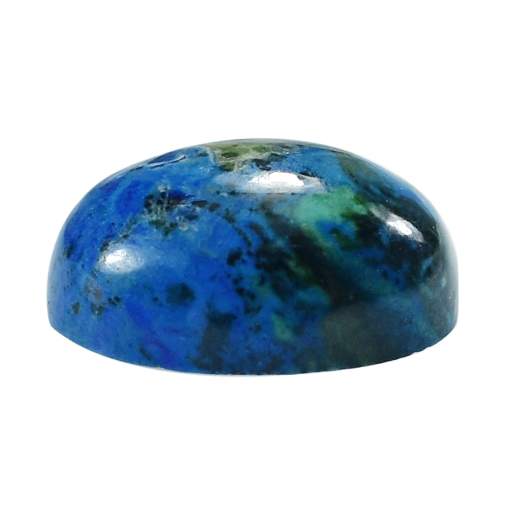 AZURITE PLAIN OVAL CAB 10.00X8.00 MM 2.83 Cts.