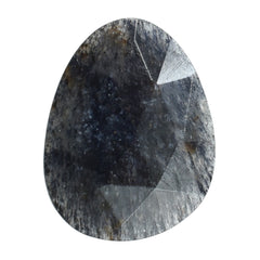 BLUE AVENTURINE ROSE CUT BRIOLETTE PEARISH 12.70X9.70MM 2.53 Cts.