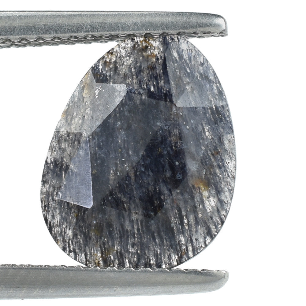 BLUE AVENTURINE ROSE CUT BRIOLETTE PEARISH 12.70X9.70MM 2.53 Cts.