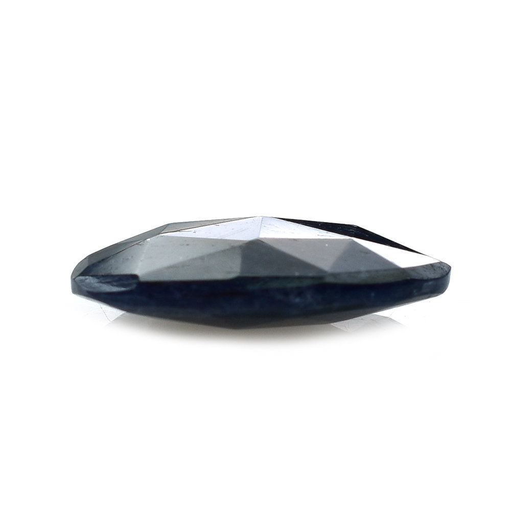 BLUE AVENTURINE ROSE CUT BRIOLETTE PEARISH 14X10MM 3.72 Cts.