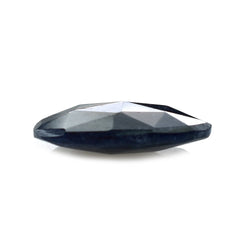 BLUE AVENTURINE ROSE CUT BRIOLETTE PEARISH 14X10MM 3.72 Cts.