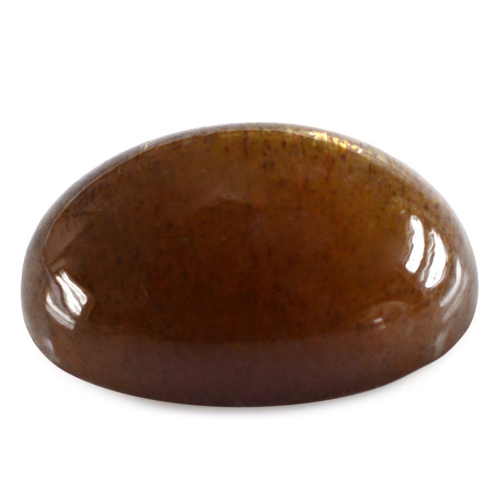 BLACK GOLDEN SUNSTONE OVAL CAB 18X13MM 11.55 Cts.