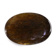 BLACK SHINE GOLDEN SUNSTONE PLAIN OVAL CAB 14X10MM 5.33 Cts.