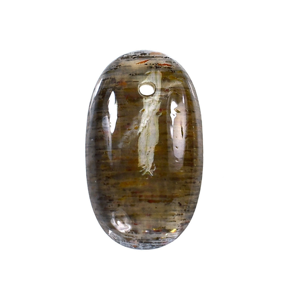 BLACK GOLDEN SUNSTONE PLAIN LENTIL OVAL (FULL DRILL) 11.50X6.50MM 3.65 Cts.